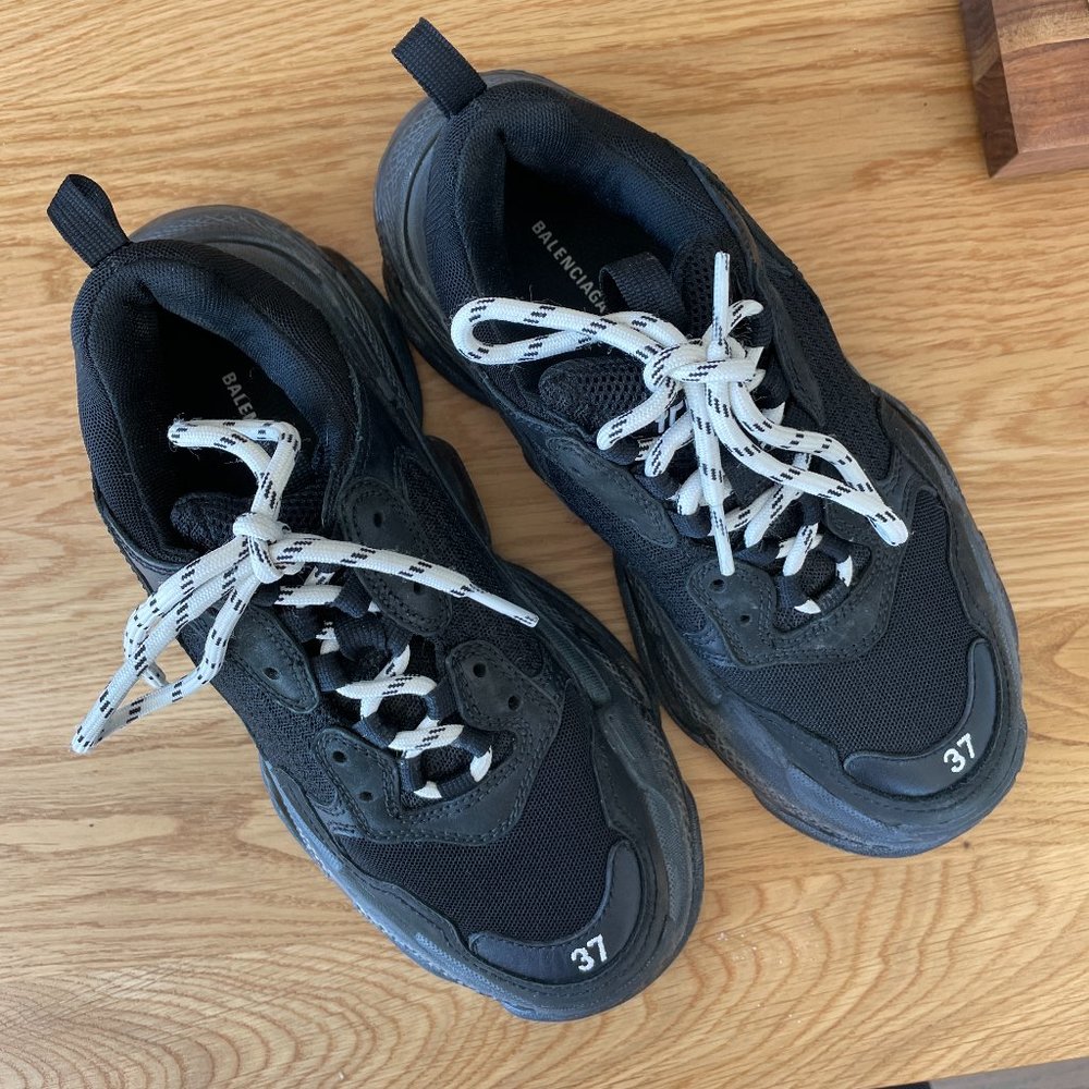 Balenciaga Black and White Sneakers